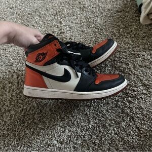 Nike Air Jordan 1 High - Black, White & Orange